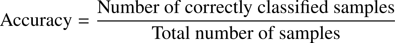 Accuracy formula